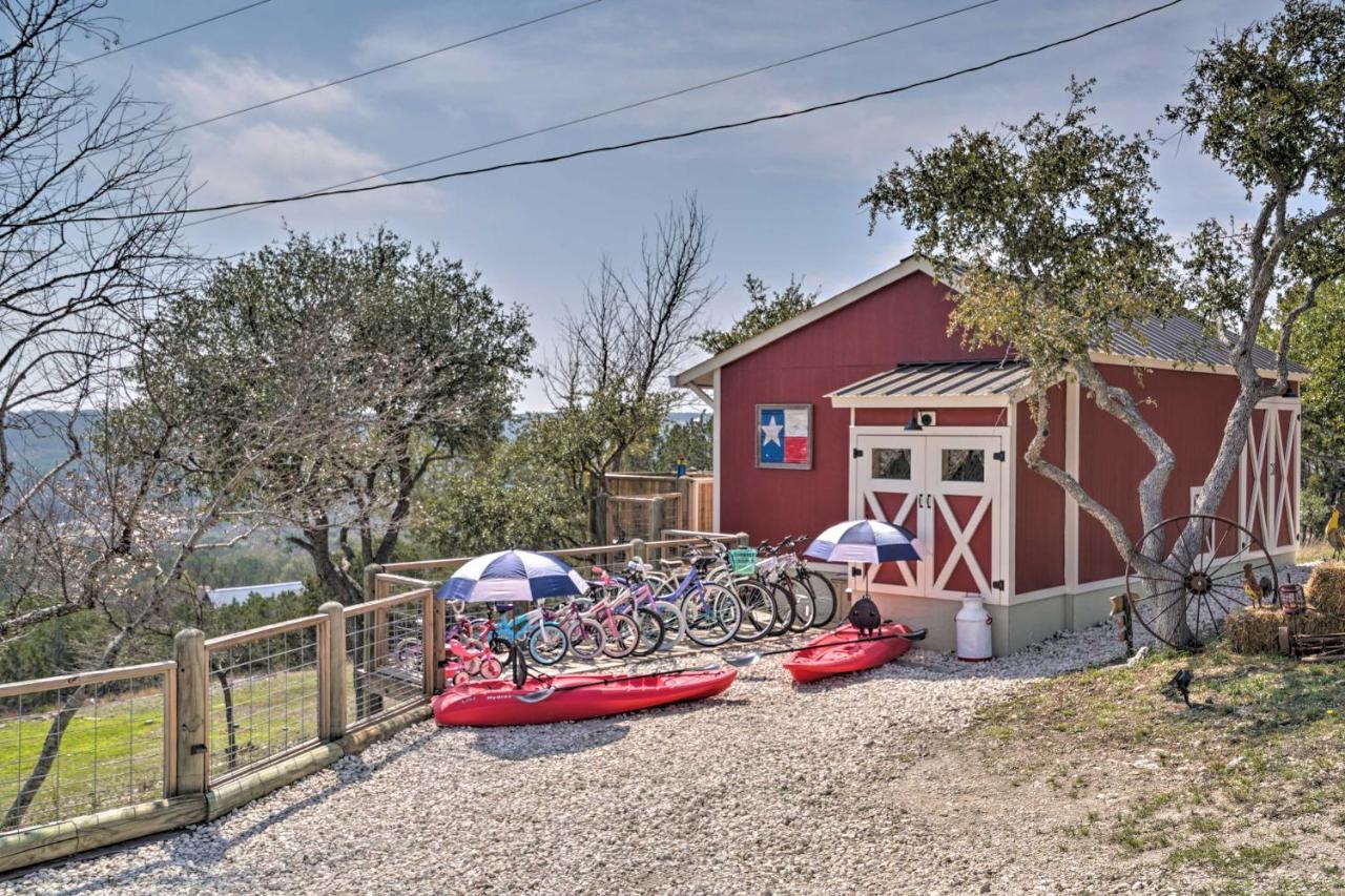 Kerrville Converted Barn Tiny Home With Kayaks! Dış mekan fotoğraf